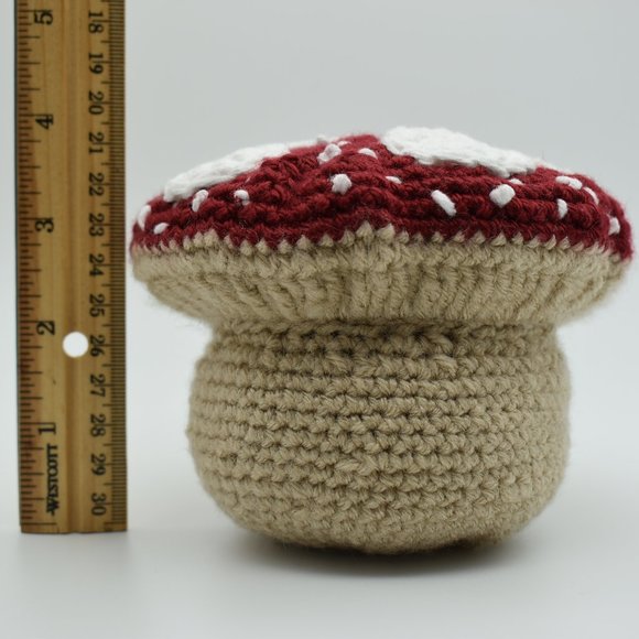 Handcrafted Crochet Plush Mushroom - Picture 7 of 7
